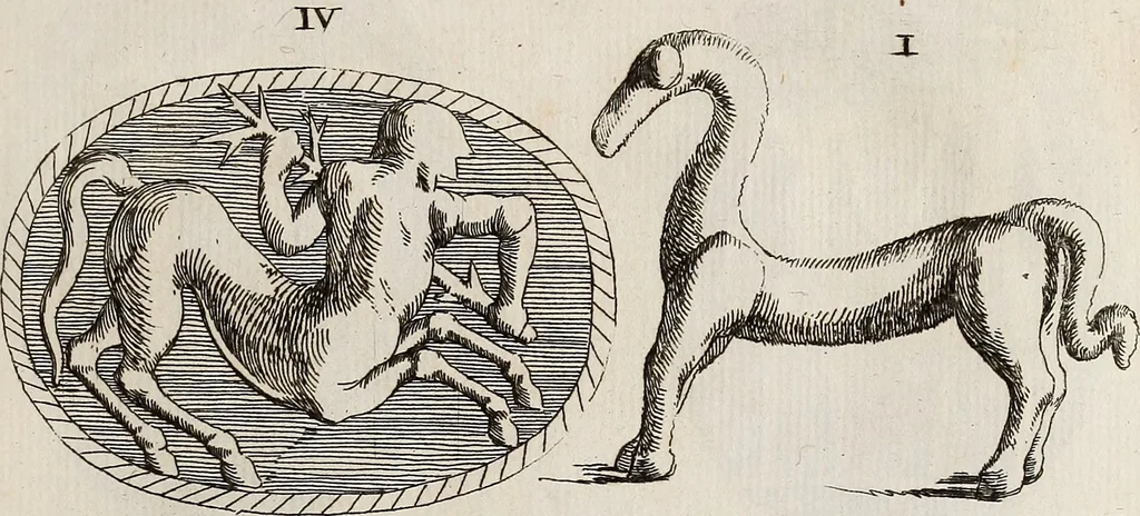 An illustration from Recueil d'antiquités égyptiennes, étrusques, greques et romaines, 1752, leaf 218