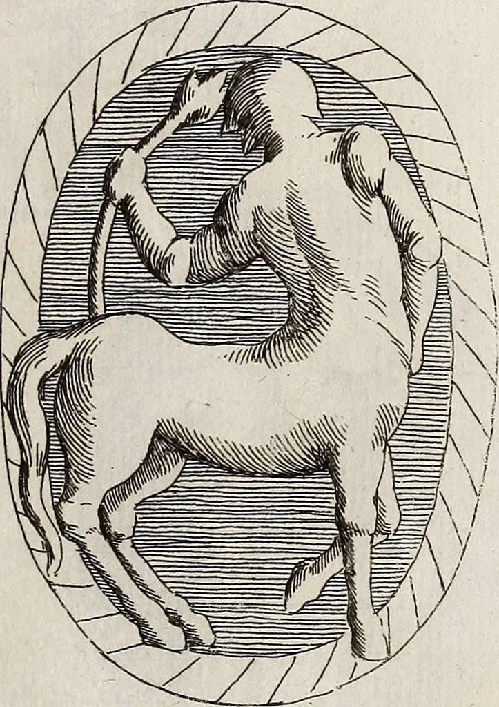 An illustration from Recueil d'antiquités égyptiennes, étrusques, greques et romaines, 1752, leaf 218