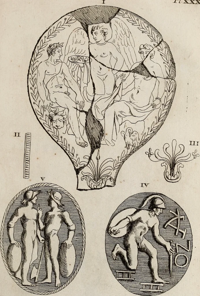 An illustration from Recueil d'antiquités égyptiennes, étrusques, greques et romaines, 1752, leaf 234