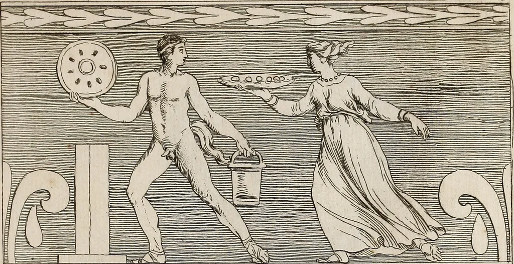 An illustration from Recueil d'antiquités égyptiennes, étrusques, greques et romaines, 1752, leaf 240