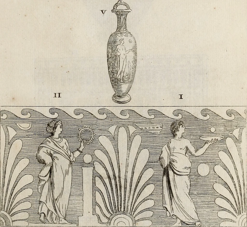 An illustration from Recueil d'antiquités égyptiennes, étrusques, greques et romaines, 1752, leaf 244