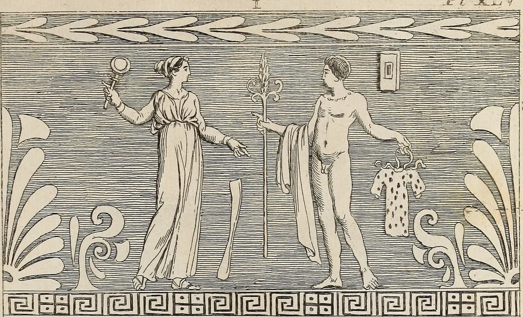 An illustration from Recueil d'antiquités égyptiennes, étrusques, greques et romaines, 1752, leaf 250