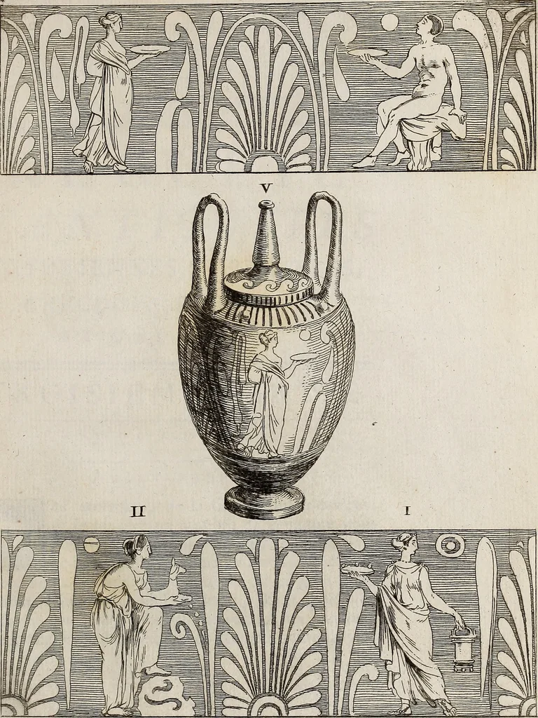 An illustration from Recueil d'antiquités égyptiennes, étrusques, greques et romaines, 1752, leaf 254
