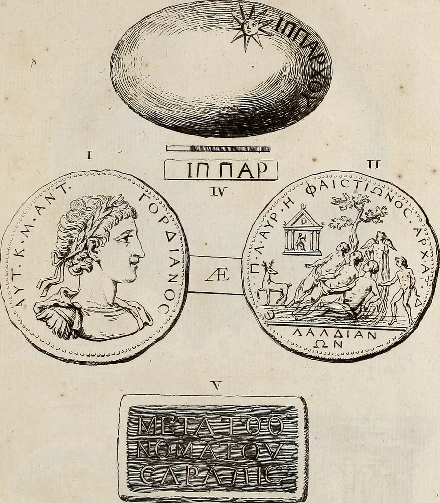 An illustration from Recueil d'antiquités égyptiennes, étrusques, greques et romaines, 1752, leaf 316
