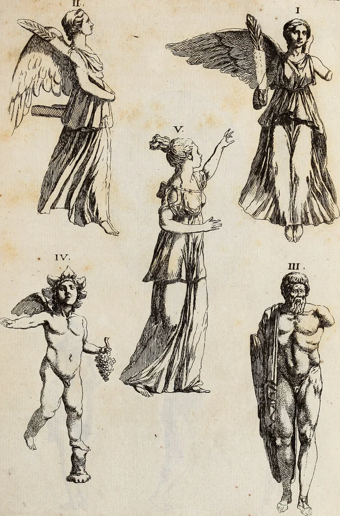 An illustration from Recueil d'antiquités égyptiennes, étrusques, greques et romaines, 1752, leaf 498