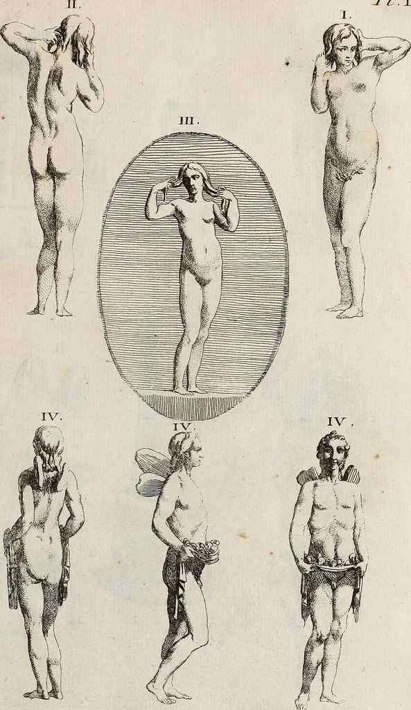 An illustration from Recueil d'antiquités égyptiennes, étrusques, greques et romaines, 1752, leaf 500