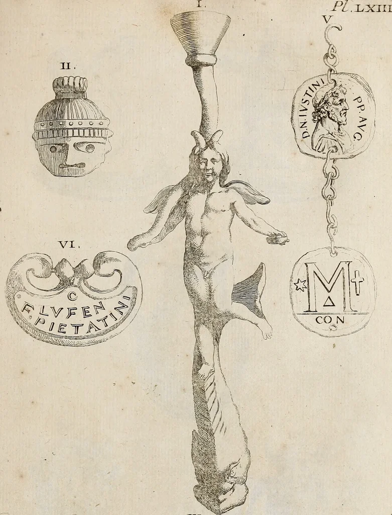 An illustration from Recueil d'antiquités égyptiennes, étrusques, greques et romaines, 1752, leaf 506