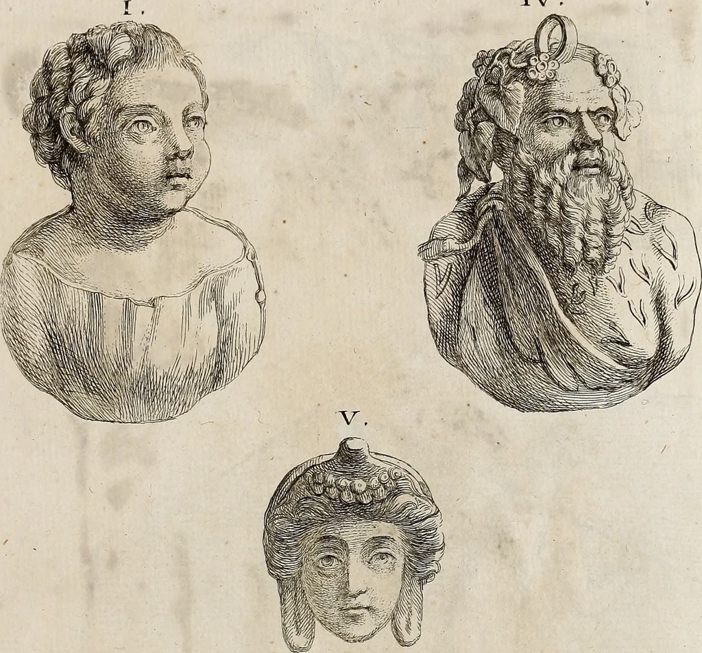 An illustration from Recueil d'antiquités égyptiennes, étrusques, greques et romaines, 1752, leaf 518