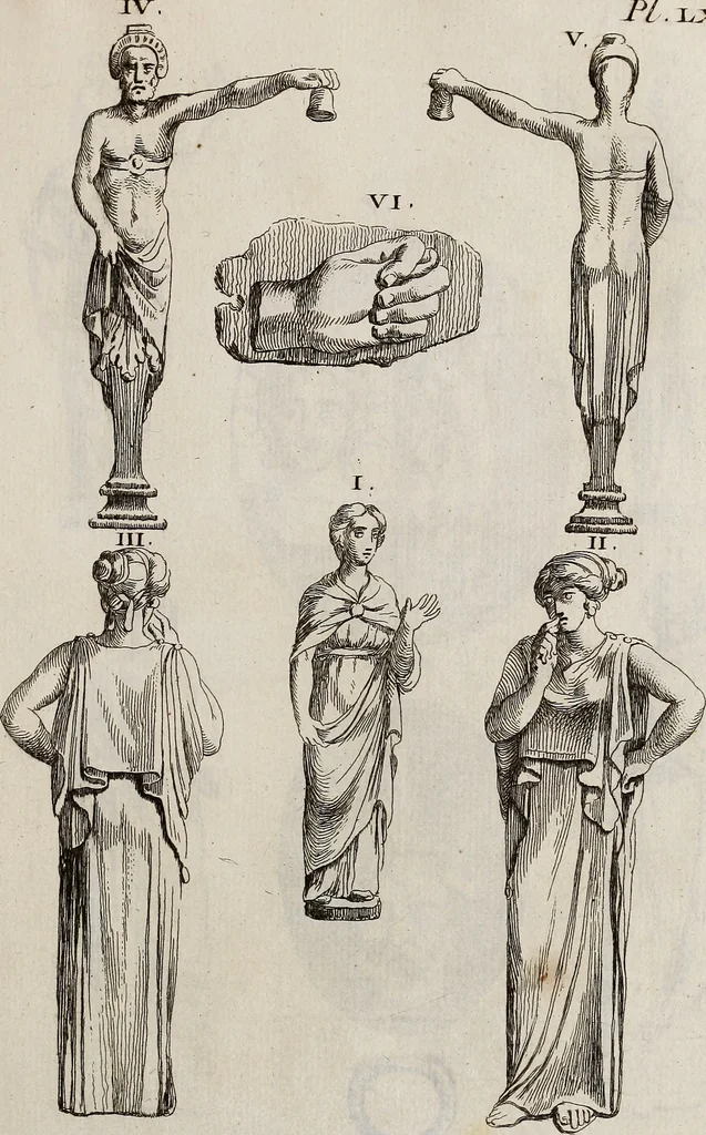An illustration from Recueil d'antiquités égyptiennes, étrusques, greques et romaines, 1752, leaf 524