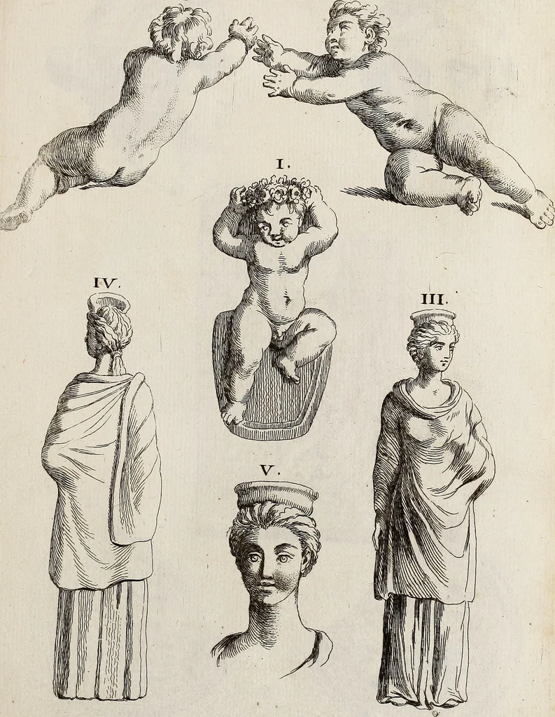 An illustration from Recueil d'antiquités égyptiennes, étrusques, greques et romaines, 1752, leaf 528