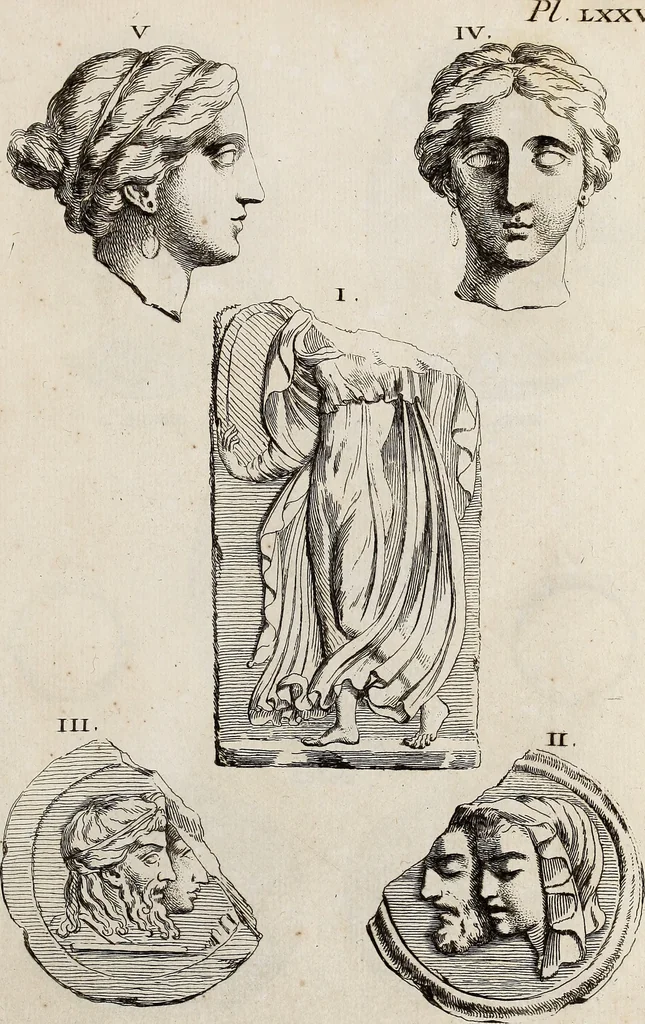 An illustration from Recueil d'antiquités égyptiennes, étrusques, greques et romaines, 1752, leaf 530