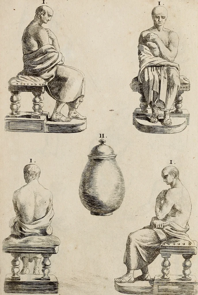 An illustration from Recueil d'antiquités égyptiennes, étrusques, greques et romaines, 1752, leaf 534