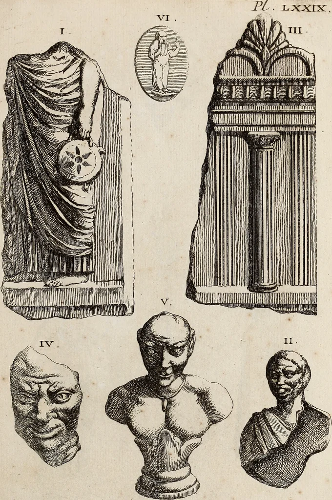 An illustration from Recueil d'antiquités égyptiennes, étrusques, greques et romaines, 1752, leaf 538