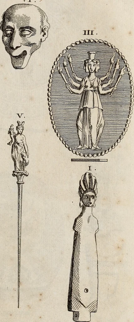 An illustration from Recueil d'antiquités égyptiennes, étrusques, greques et romaines, 1752, leaf 540