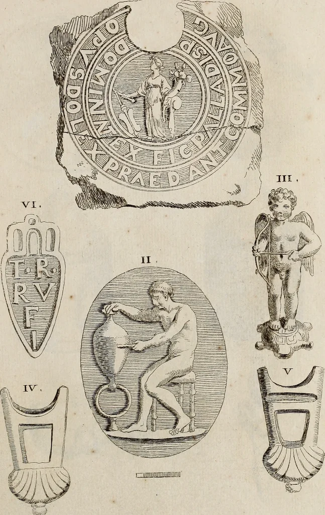 An illustration from Recueil d'antiquités égyptiennes, étrusques, greques et romaines, 1752, leaf 542