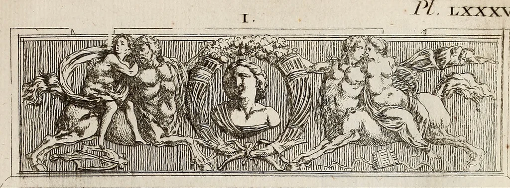 An illustration from Recueil d'antiquités égyptiennes, étrusques, greques et romaines, 1752, leaf 552