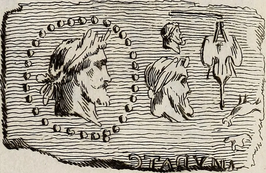 An illustration from Recueil d'antiquités égyptiennes, étrusques, greques et romaines, 1752, leaf 558