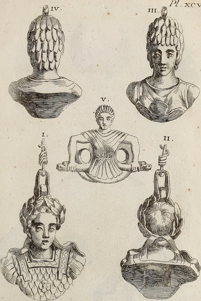 An illustration from Recueil d'antiquités égyptiennes, étrusques, greques et romaines, 1752, leaf 574