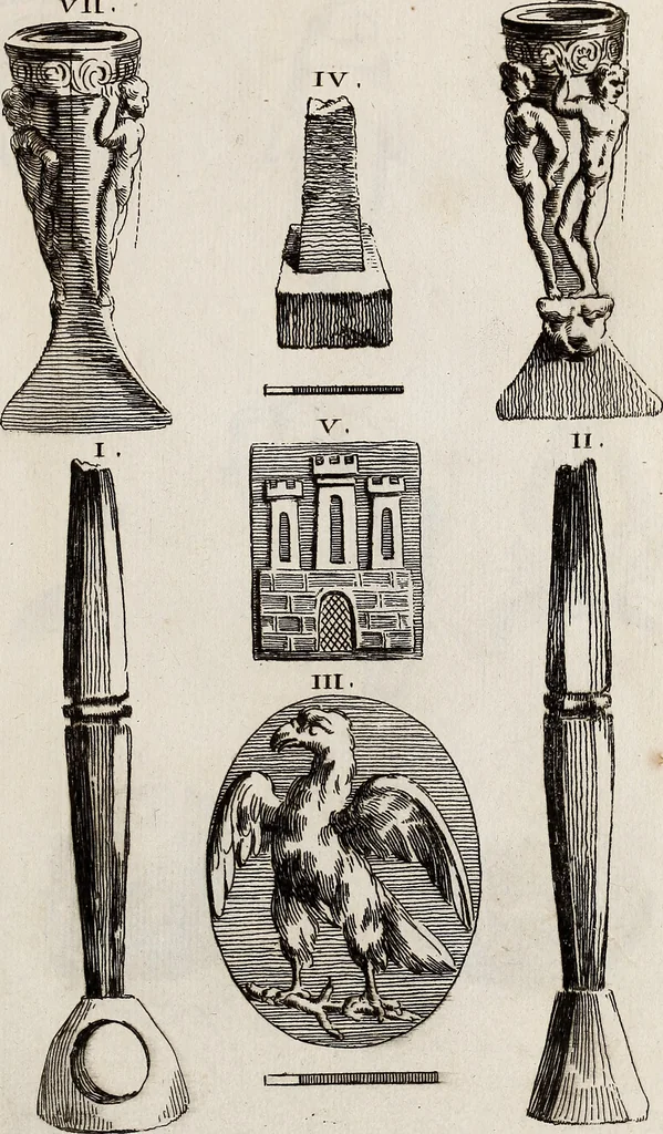 An illustration from Recueil d'antiquités égyptiennes, étrusques, greques et romaines, 1752, leaf 582