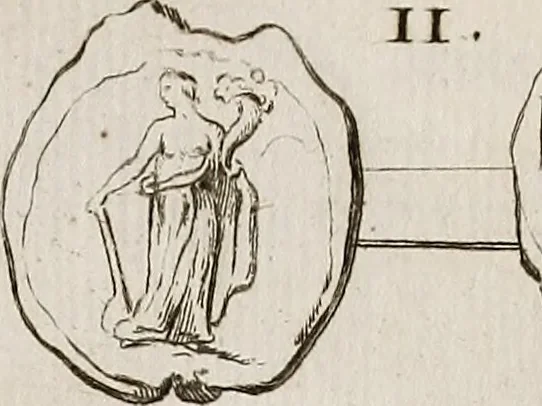 An illustration from Recueil d'antiquités égyptiennes, étrusques, greques et romaines, 1752, leaf 588