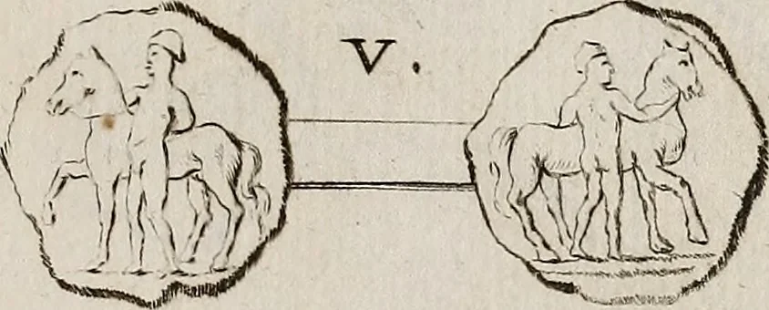 An illustration from Recueil d'antiquités égyptiennes, étrusques, greques et romaines, 1752, leaf 588
