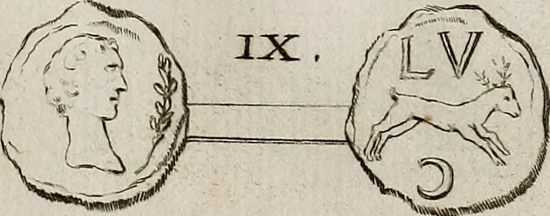 An illustration from Recueil d'antiquités égyptiennes, étrusques, greques et romaines, 1752, leaf 588