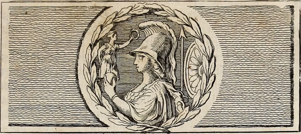 An illustration from Recueil d'antiquités égyptiennes, étrusques, greques et romaines, 1752, leaf 594
