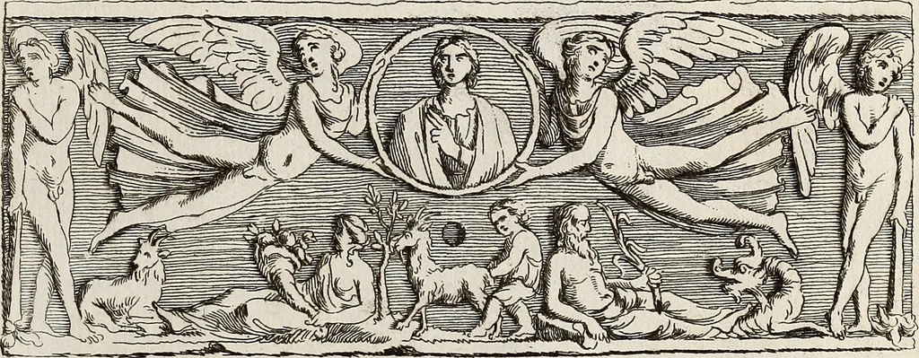 An illustration from Recueil d'antiquités égyptiennes, étrusques, greques et romaines, 1752, leaf 668