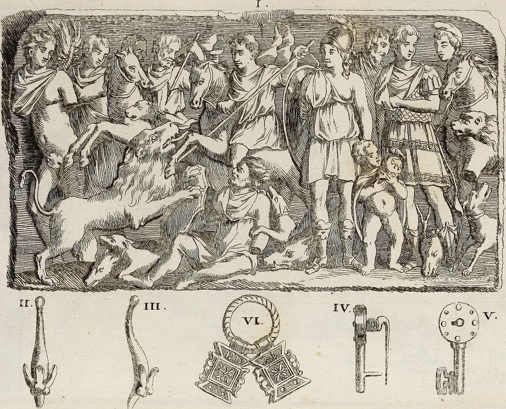 An illustration from Recueil d'antiquités égyptiennes, étrusques, greques et romaines, 1752, leaf 670