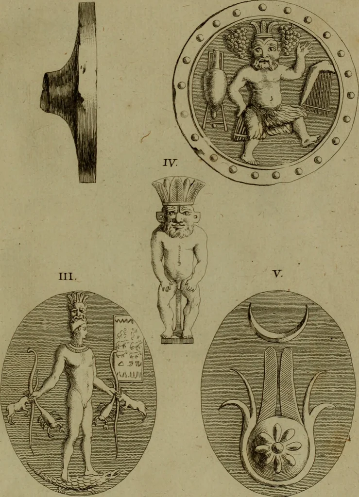 An illustration from Recueil d'antiquités égyptiennes, étrusques, greques et romaines, 1752, leaf 104