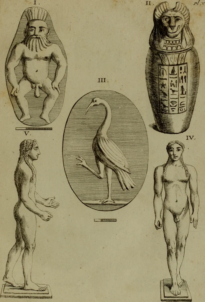 An illustration from Recueil d'antiquités égyptiennes, étrusques, greques et romaines, 1752, leaf 106