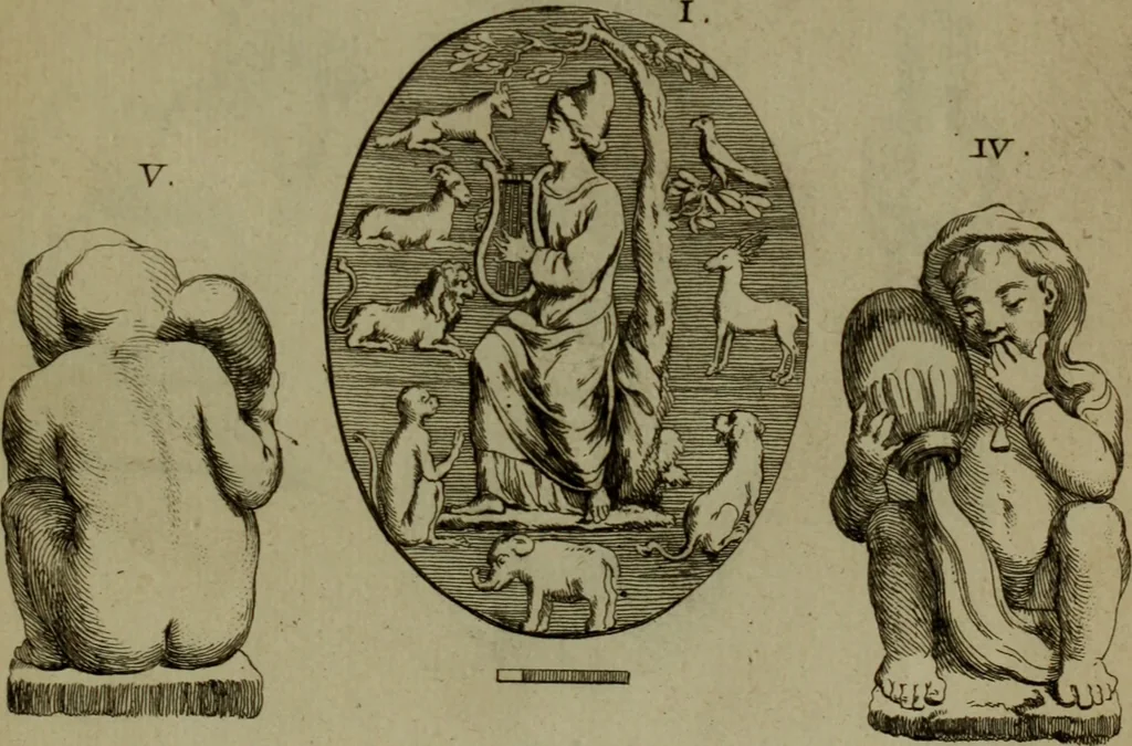 An illustration from Recueil d'antiquités égyptiennes, étrusques, greques et romaines, 1752, leaf 122