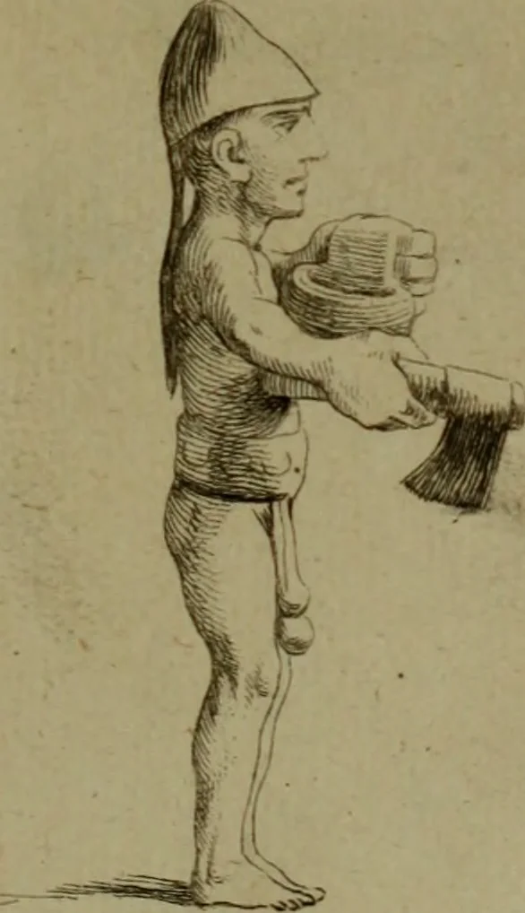 An illustration from Recueil d'antiquités égyptiennes, étrusques, greques et romaines, 1752, leaf 176