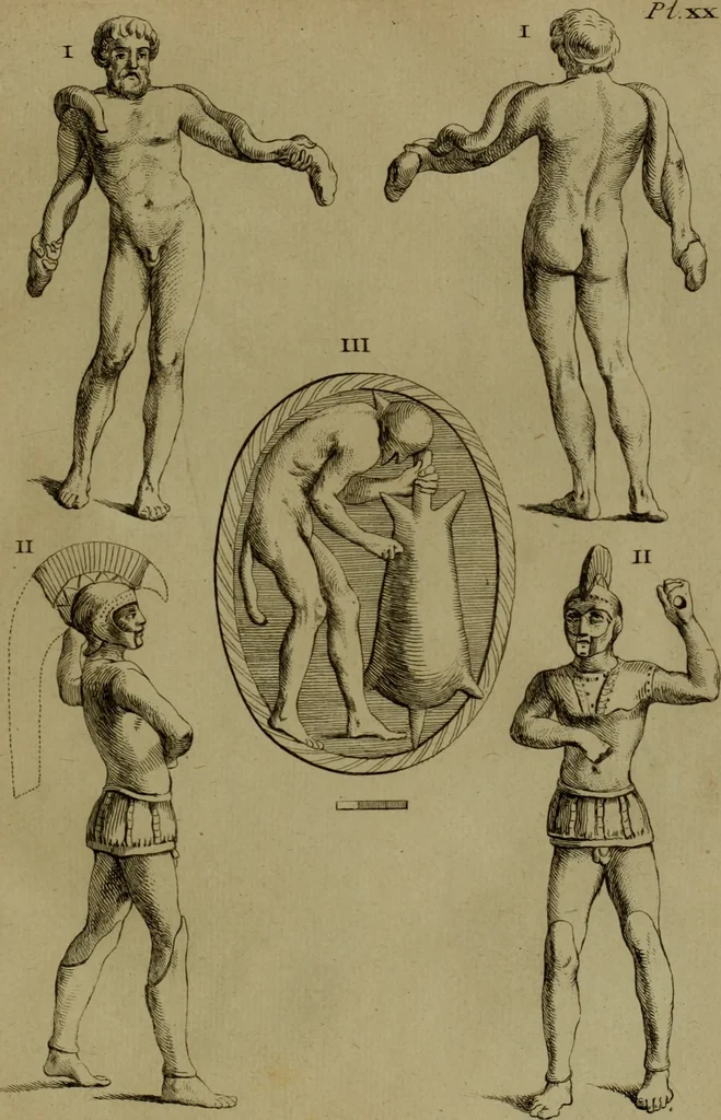 An illustration from Recueil d'antiquités égyptiennes, étrusques, greques et romaines, 1752, leaf 182