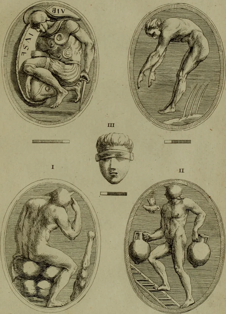 An illustration from Recueil d'antiquités égyptiennes, étrusques, greques et romaines, 1752, leaf 184
