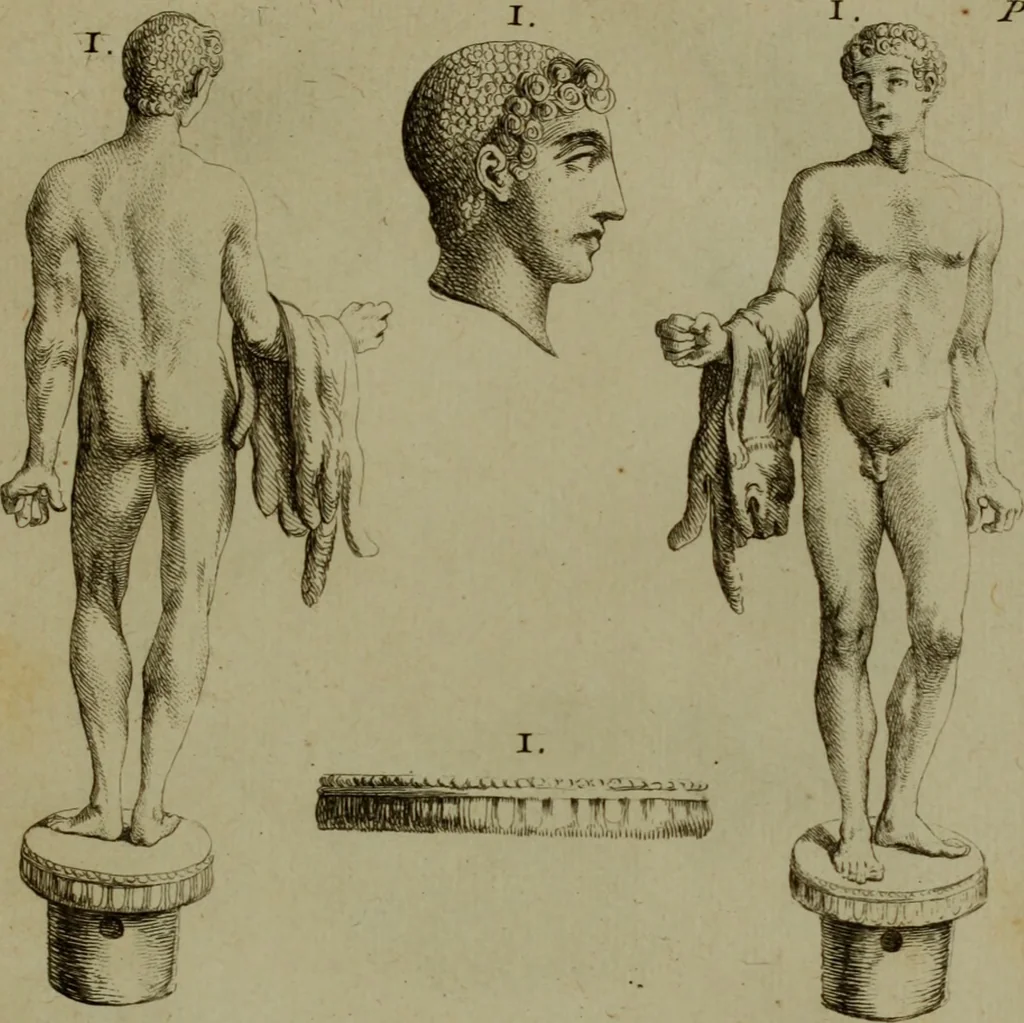 An illustration from Recueil d'antiquités égyptiennes, étrusques, greques et romaines, 1752, leaf 188