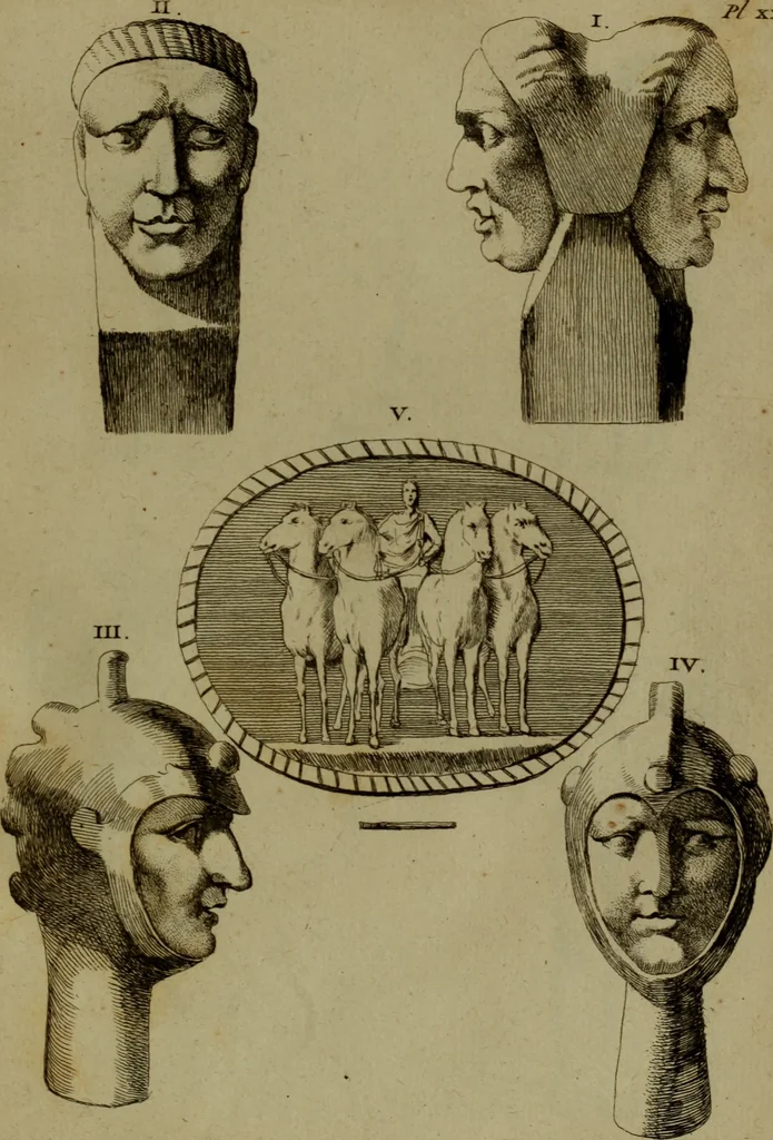 An illustration from Recueil d'antiquités égyptiennes, étrusques, greques et romaines, 1752, leaf 192
