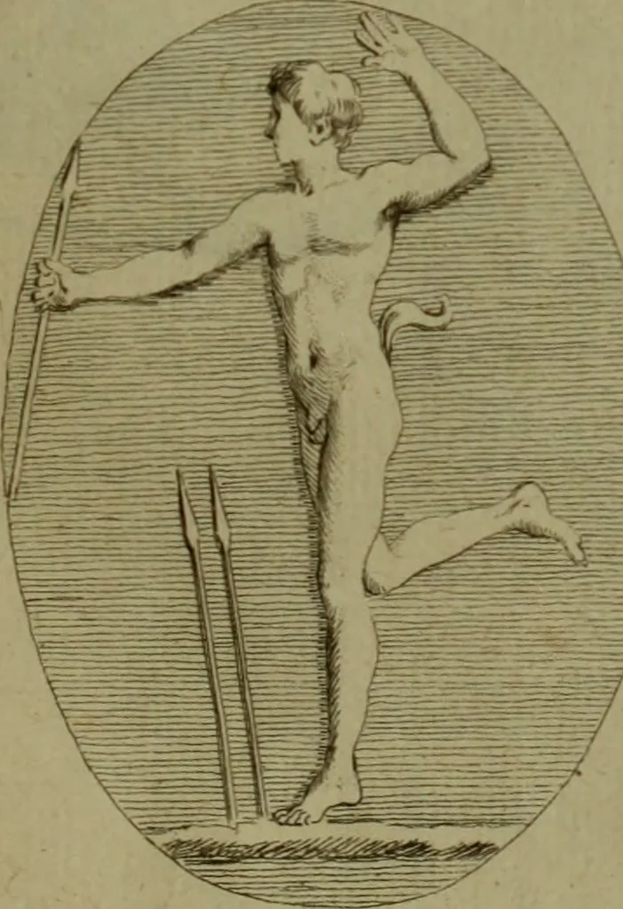 An illustration from Recueil d'antiquités égyptiennes, étrusques, greques et romaines, 1752, leaf 258