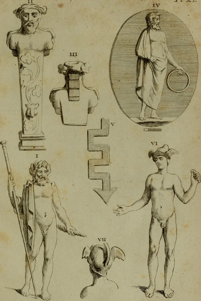 An illustration from Recueil d'antiquités égyptiennes, étrusques, greques et romaines, 1752, leaf 438
