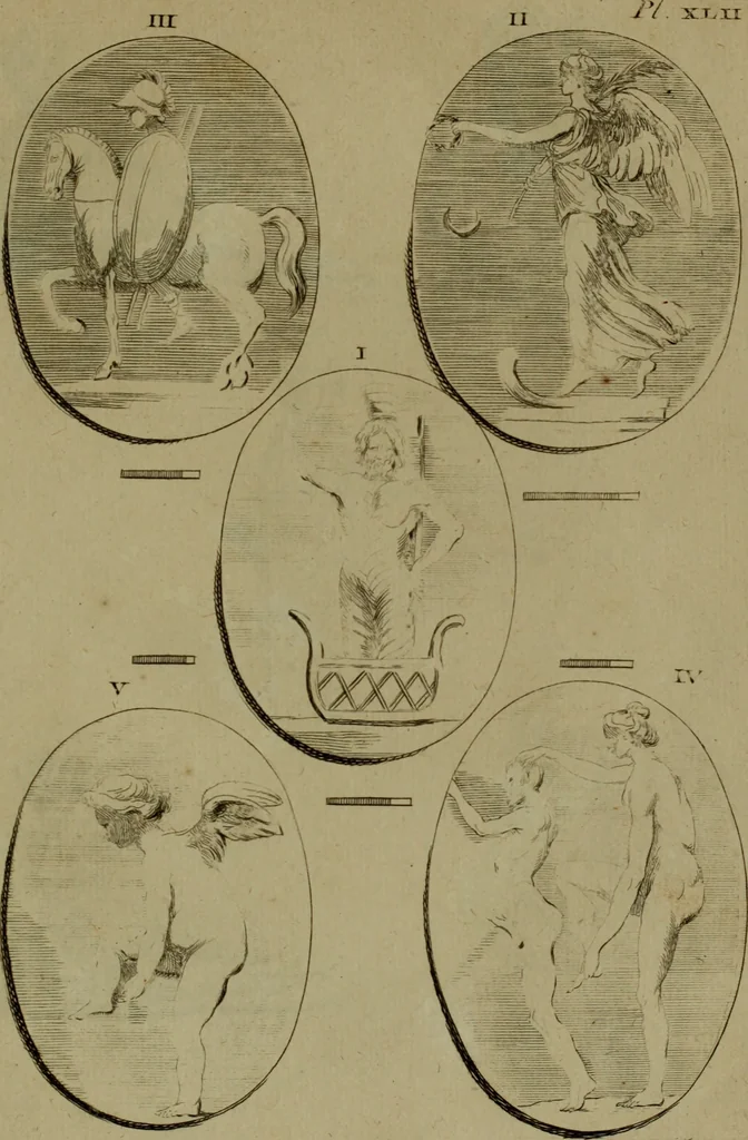 An illustration from Recueil d'antiquités égyptiennes, étrusques, greques et romaines, 1752, leaf 442