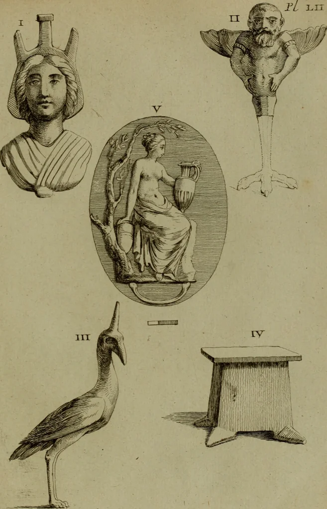 An illustration from Recueil d'antiquités égyptiennes, étrusques, greques et romaines, 1752, leaf 460