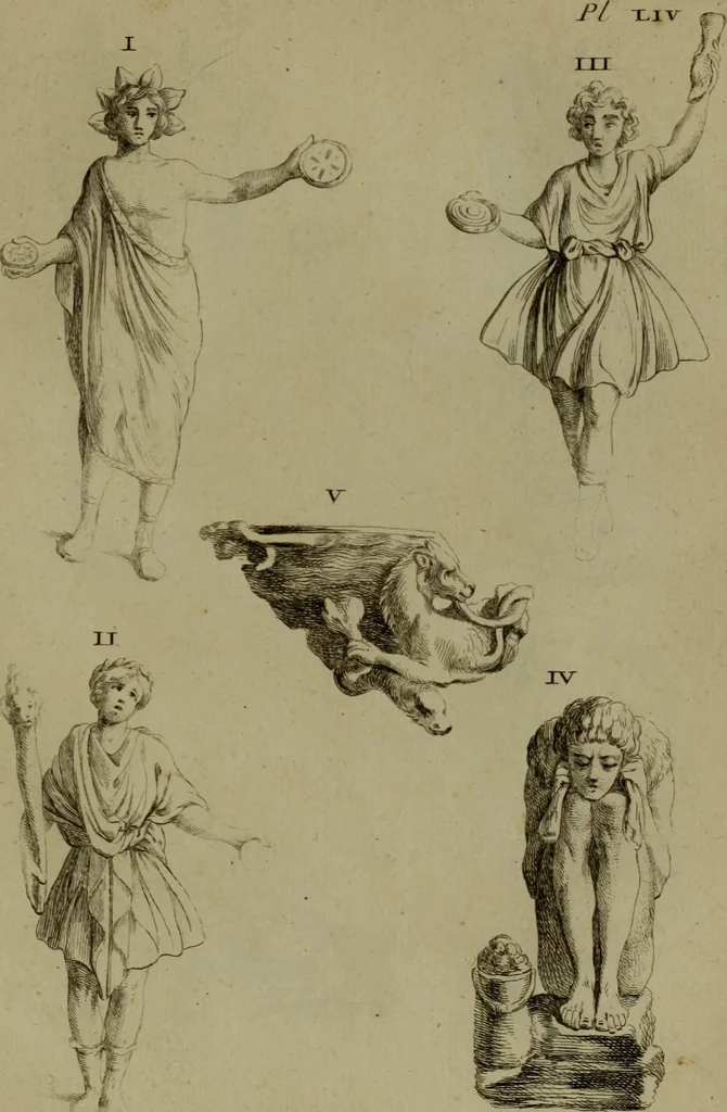 An illustration from Recueil d'antiquités égyptiennes, étrusques, greques et romaines, 1752, leaf 464
