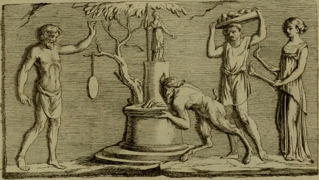 An illustration from Recueil d'antiquités égyptiennes, étrusques, greques et romaines, 1752, leaf 470