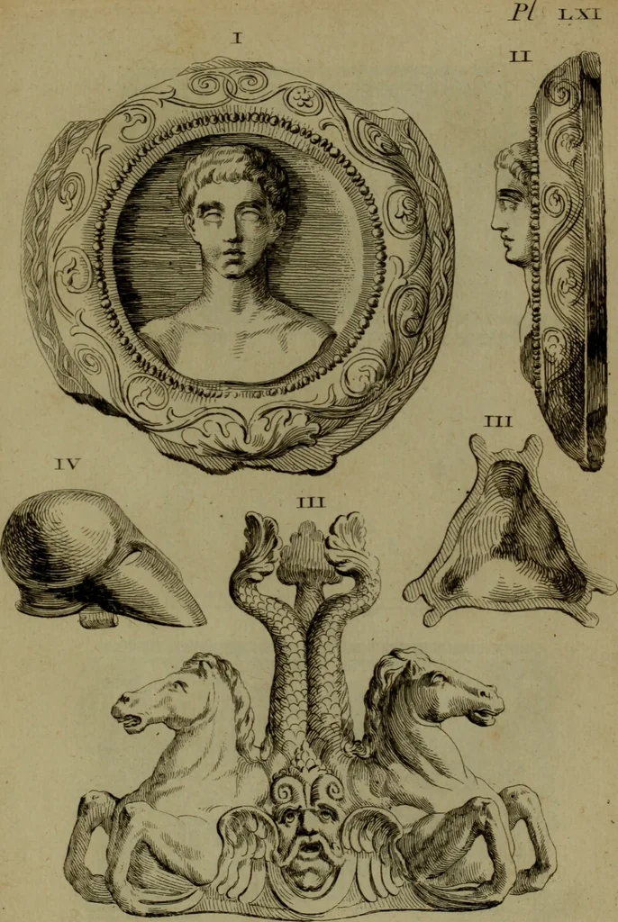 An illustration from Recueil d'antiquités égyptiennes, étrusques, greques et romaines, 1752, leaf 478
