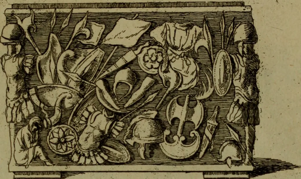 An illustration from Recueil d'antiquités égyptiennes, étrusques, greques et romaines, 1752, leaf 480