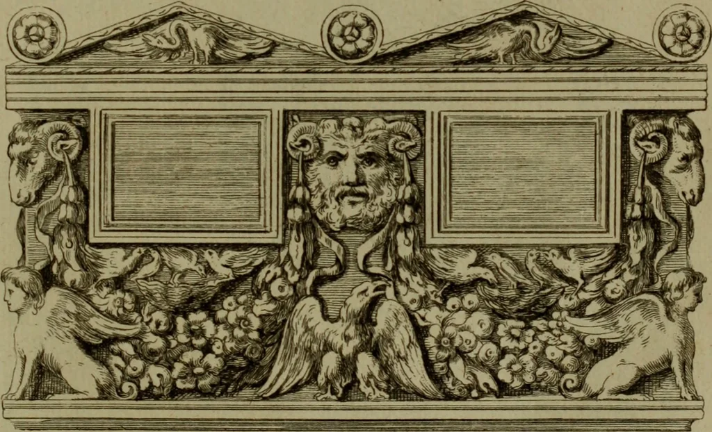An illustration from Recueil d'antiquités égyptiennes, étrusques, greques et romaines, 1752, leaf 496