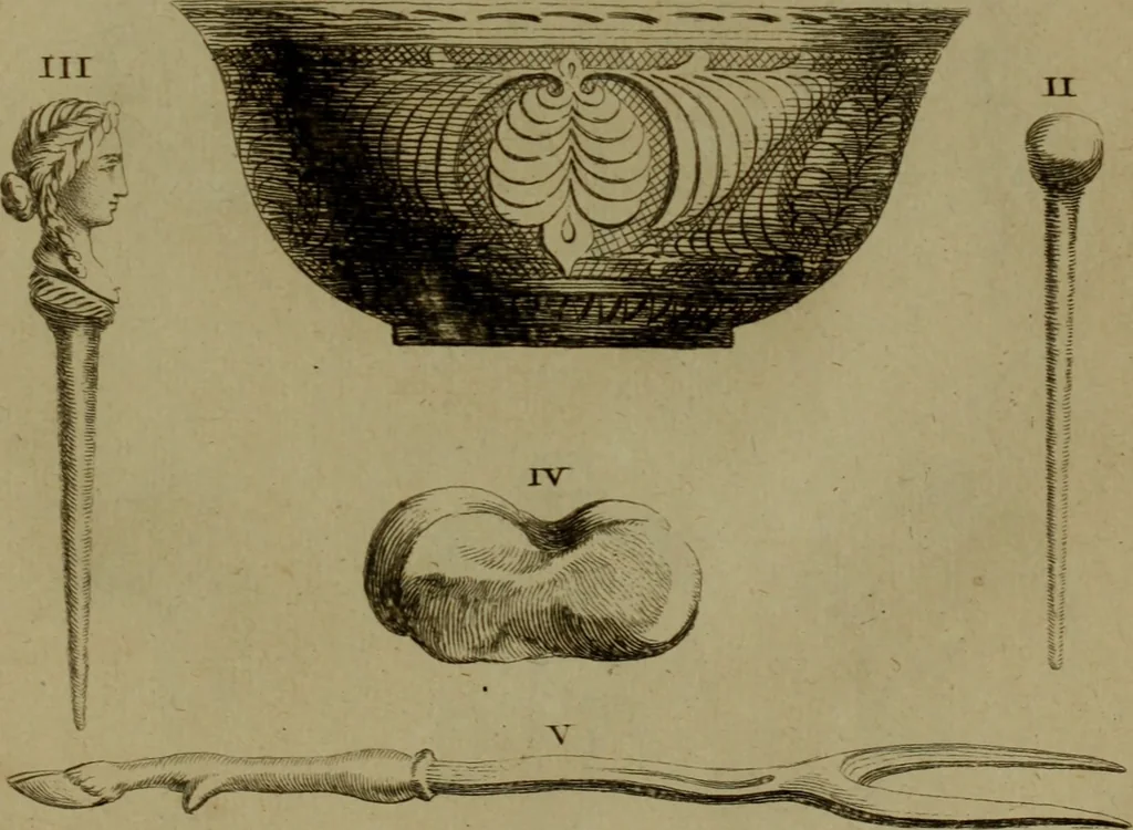 An illustration from Recueil d'antiquités égyptiennes, étrusques, greques et romaines, 1752, leaf 524