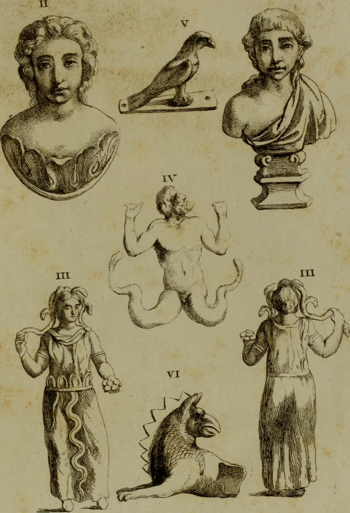 An illustration from Recueil d'antiquités égyptiennes, étrusques, greques et romaines, 1752, leaf 670