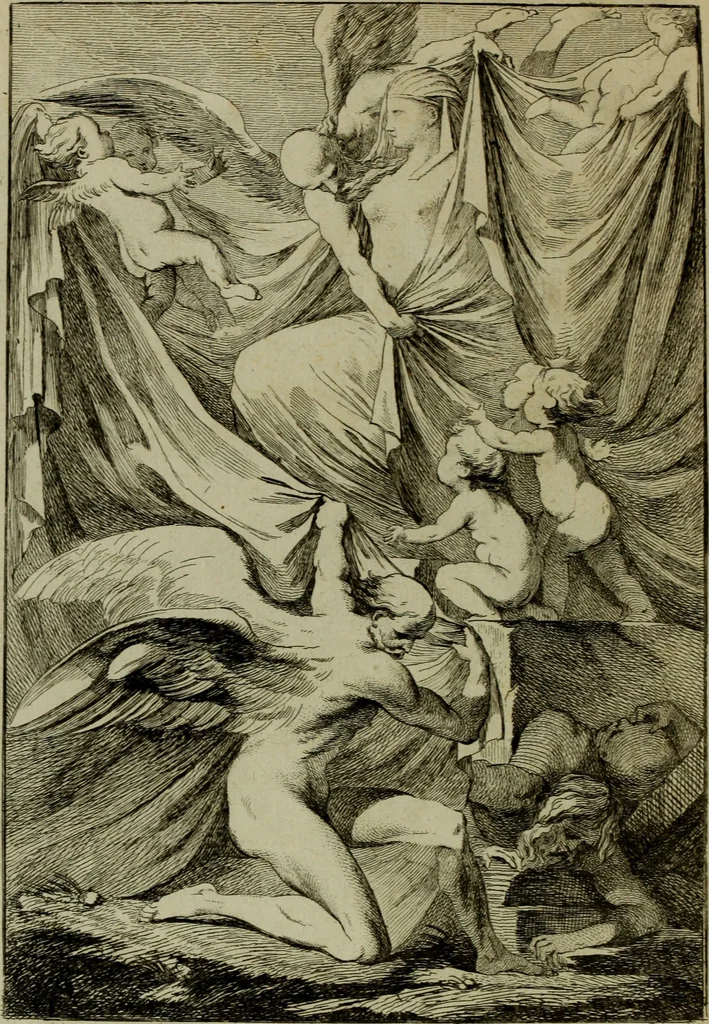 An illustration from Recueil d'antiquités égyptiennes, étrusques, greques et romaines, 1752, leaf 7