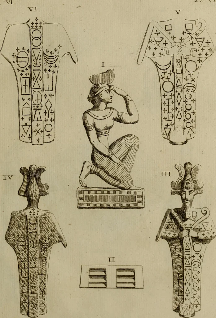 An illustration from Recueil d'antiquités égyptiennes, étrusques, greques et romaines, 1752, leaf 114